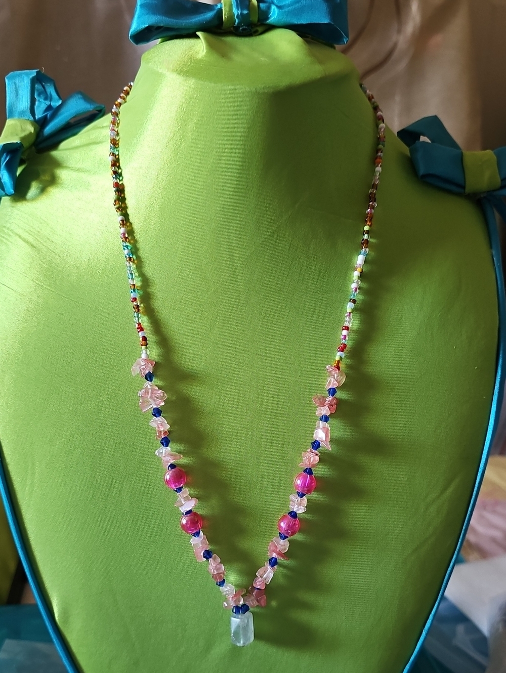 Watrmelon Cristals ,necklace